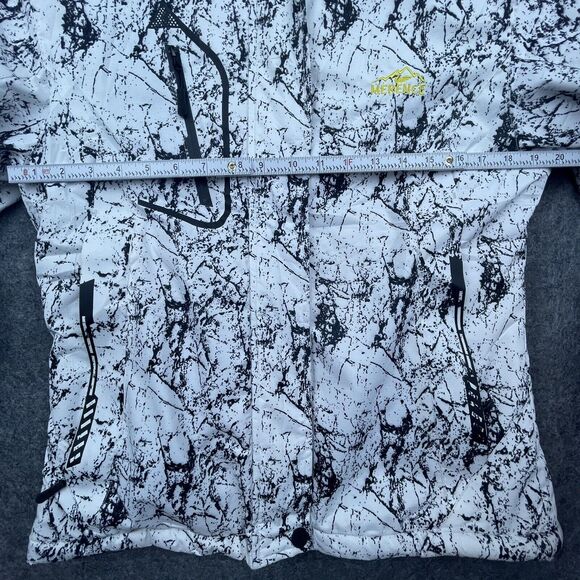 Merence Coat Small Oscillator Series Jacket Splatter Ski Snow Hood Faux Fur Warm - Picture 9 of 9